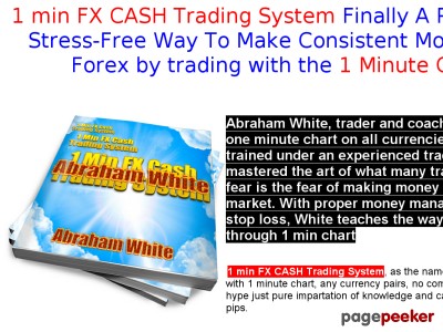 1 min FX CASH Trading System - Trade with 1 minute chart forex system 1
