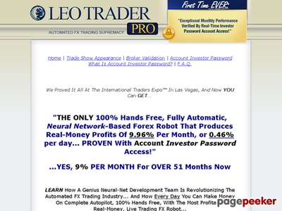 Leo Trader Pro Neural-net Robot 1