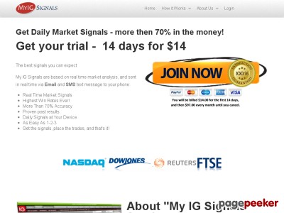 My IG Signals | Trader's Signals 1