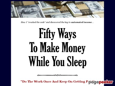 ø 50 Ways To Make Money While You Sleep ø 1