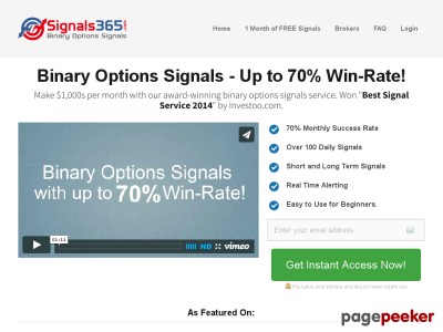 Binary Options Trading Signals - Signals365.com 1