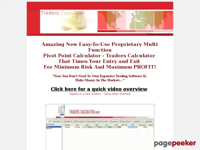 Pivot Point Calculator - Multi Function Traders Calculator 2