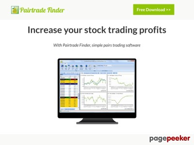 Pairtrade Finder - Stock Trading Software 2