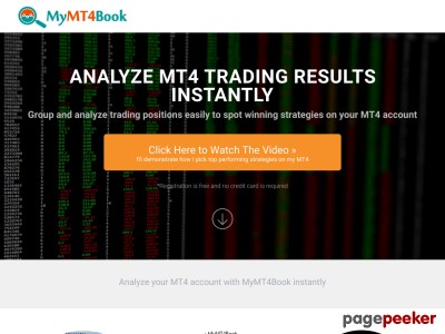 MyMT4Book Analyzer | Instant MT4 Account Analysis 2