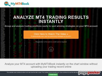 MyMT4Book Analyzer | Instant MT4 Account Analysis Right On The Chart 3