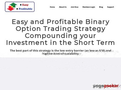Easy And Profitable Binary Option Trading Strategy