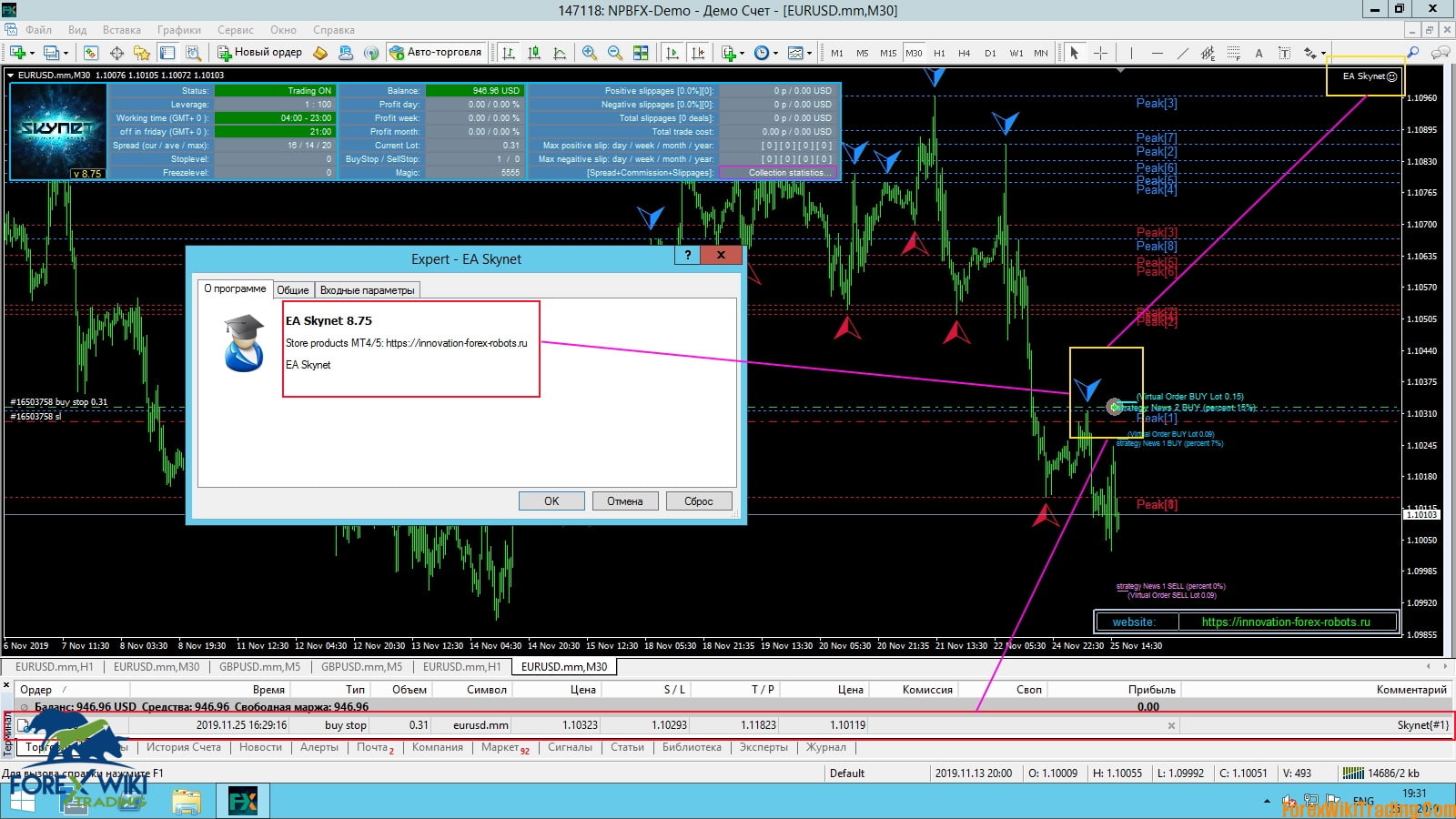 EA Skynet V 8.75 – Intelligent Adaptable Algorithm- Full Working Version For Free