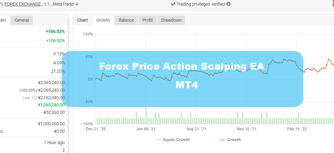 Forex Price Action Scalping EA V1.02 - Profitable Strategy
